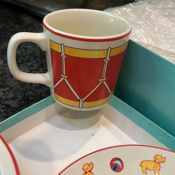 Tiffany 3 Pcs “Tiffany Toys” Children’s Limited Edition Ceramic Set Original Box
